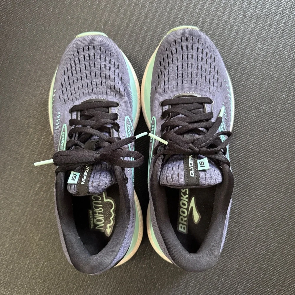⚡️$ Brooks Glycerin 19 Blue Women Running Shoes US 7.5 Style 1203431B473